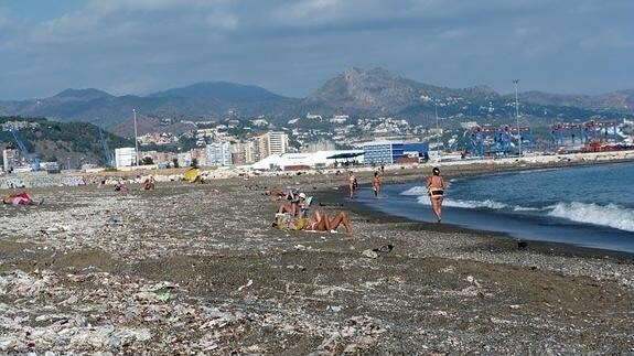 Imagen de la playa de San Andrés, en Huelin, días atrás. 