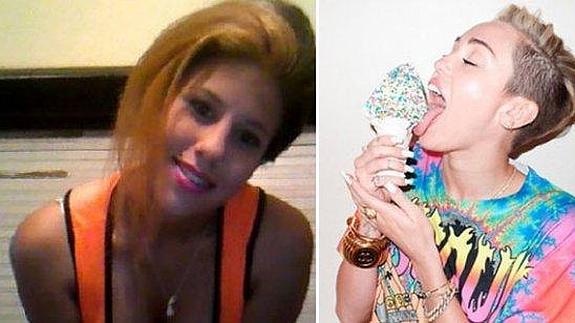 Miley Cyrus y Melina Romero.