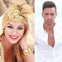 Tres de los candidatos que compiten a la elección de la Reina y Caballero de la Feria.