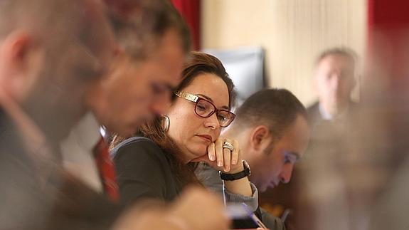 La concejala de Economía, María del Mar Martín Rojo, en el pleno de ayer. 