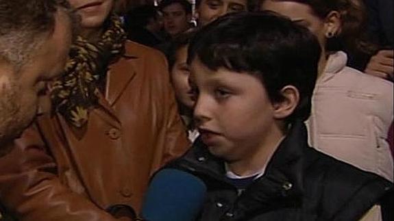 El pequeño Nicolás cuando tenía 10 años. 