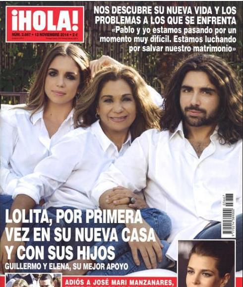 Lolita, en la portada de ¡Hola!