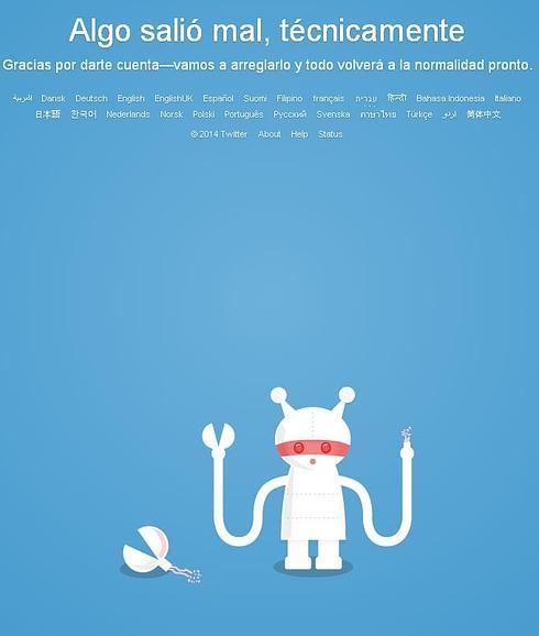 La caída de Twitter a nivel mundial