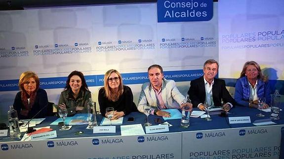 Participantes en el Consejo de Alcaldes del PP. 