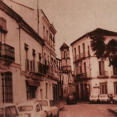 Viejo aspecto de la Torre Trinitaria desde la Alameda.