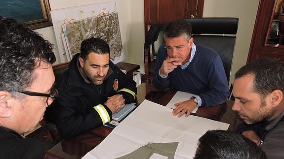 Reunión técnica celebrada hoy en el Ayuntamiento. 