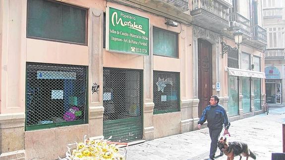 La papelería Morales abrió en 1940 en la céntrica calle Ángel. 