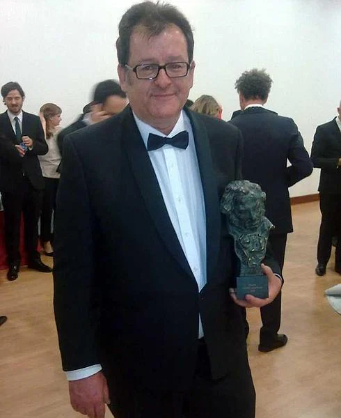 Cristóbal Ruiz, con el Goya al mejor guión adaptado.