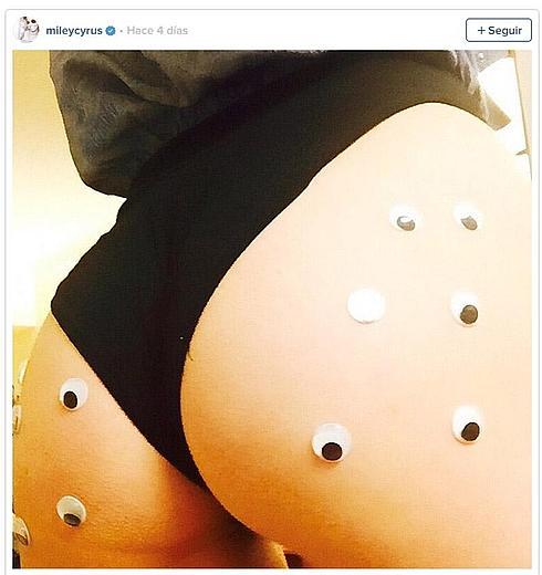 Miley Cyrus la lía otra vez al subir una atrevida foto de su trasero en Instagram