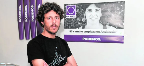 El profesor José Carlos Núñez, candidato a la Alcaldía de Marbella por Sí Puede. :: josele-lanza