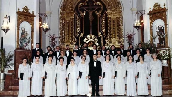 Concierto inaugural en la Navidad de 1984 en la iglesia de Nerja.