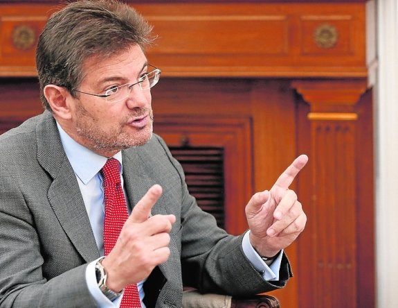 El ministro de Justicia, Rafael Catalá. :: fernando alvarado / efe