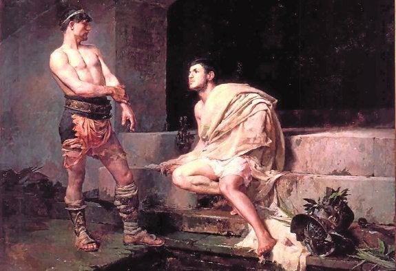 José Moreno Carbonero firma 'La meta sudante'. 