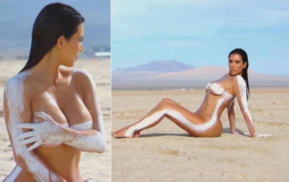 Kim Kardashian se desnuda