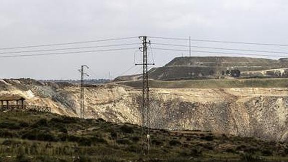 Vista general de la mina de Aznalcóllar, en la provincia de Sevilla. 