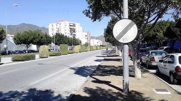 La antigua señal está situada en la avenida Jacinto Benavente, en Ciudad Jardín.