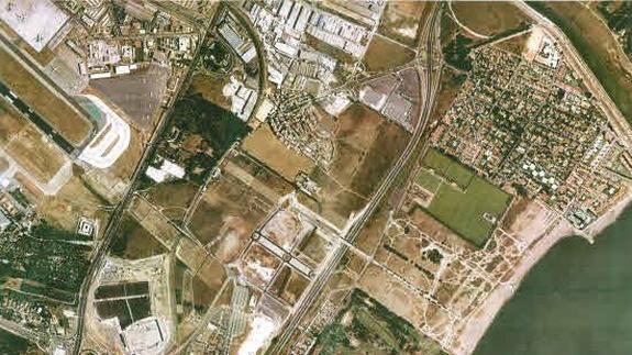 Imagen aérea de la zona de Arraijanal. 