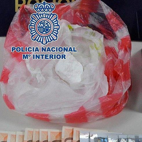 Cocaína hallada. 