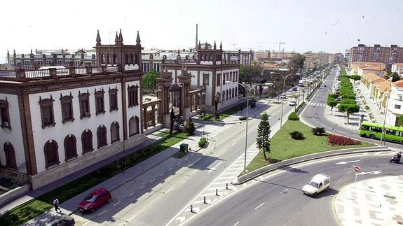 Vista del edificio de la antigua Tabacalera. 
