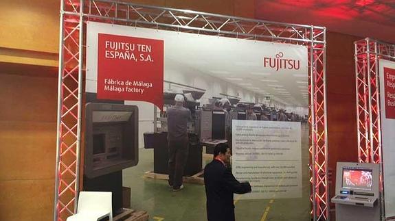 El expositor de la fábrica malagueña, en el evento de ayer.