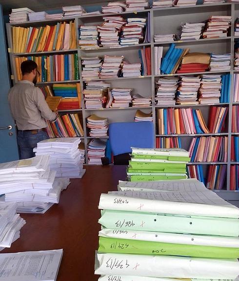 Archivos en los juzgados de los mercantil. 