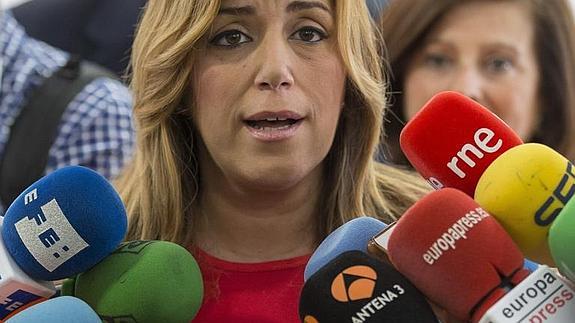 Susana Díaz, presidenta de la Junta, ayer en Sevilla