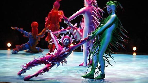 El espectáculo del Circo del Sol, 'Varekai', se prepara ante su próxima cita en Málaga
