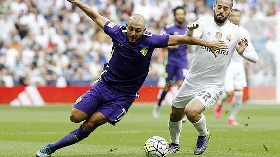 Amrabat, en el último encuentro con el Real Madrid. 
