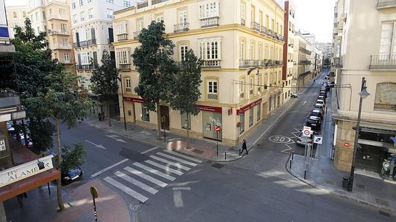 Vista de la calle Córdoba de Málaga