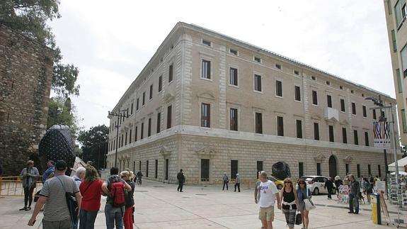 Las obras de adecuación del Palacio de la Aduana como Museo de Málaga ya han cumplido seis años