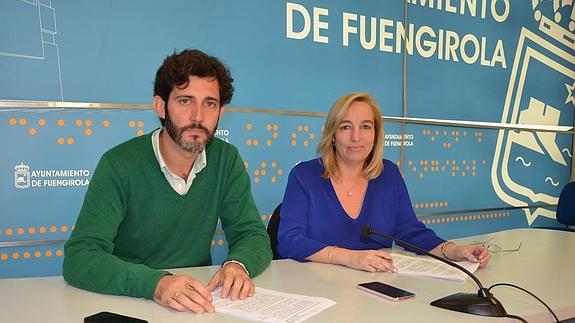 Francisco José Martín y María Hernández, hoy en la rueda de prensa. 