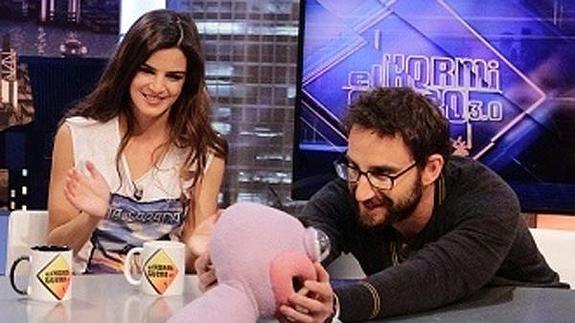 Clara lago y Dani Rovira en el programa. 