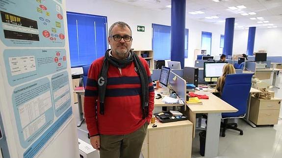 Gonzalo Claros, en el edificio de Bioinnovación del Parque Tecnológico.