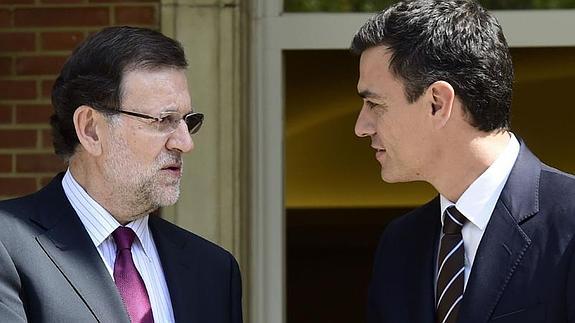 Mariano Rajoy y Pedro Sánchez. 