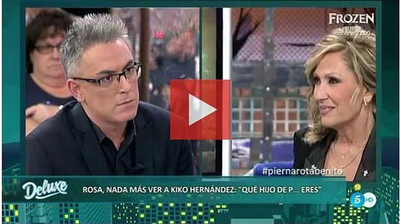 Rosa Benito se enfrentó a Kiko Hernández.