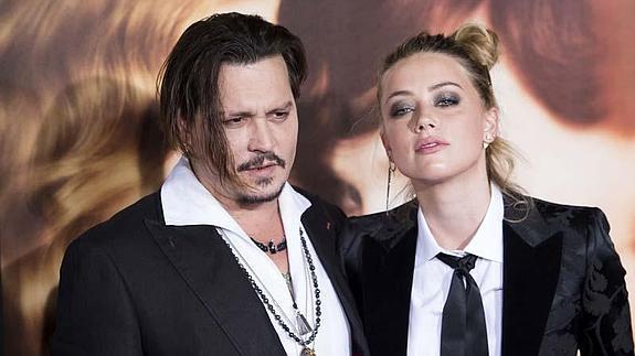 Deep, junto a su esposa y también actriz Amber Heard. 