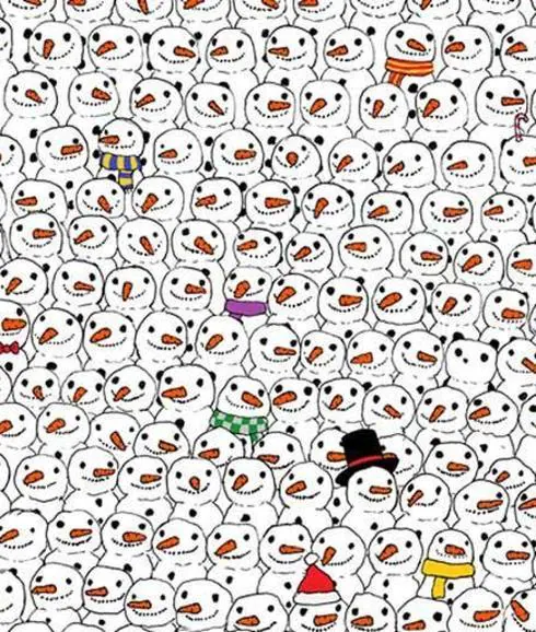 El dibujo que está dando la vuelta al mundo: "¿Puedes encontrar el oso panda?