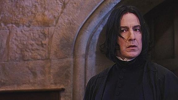 Alan Rickman, en una escena de Harry Potter