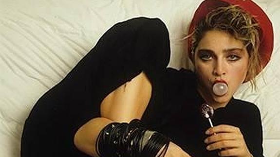 La cantante fotografiada en Nueva York. 