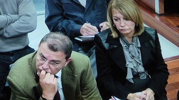José Jaén e Isabel García Marcos, durante el juicio en 2011. 