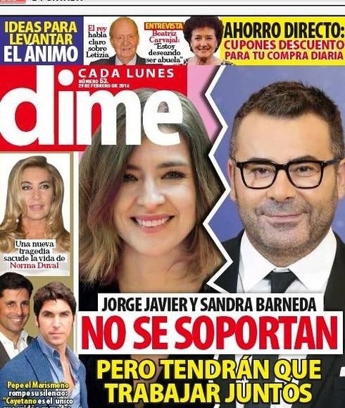 Portada de la revista Dime que ha levantado la polémica. 
