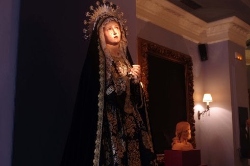 Dolorosa de vestir y busto de Cristo. :: e. nieto