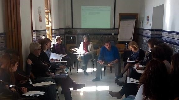 Un momento de la jornada celebrada este mediodía en Torrox. 