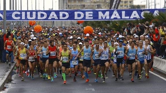 La salida de la edición del año pasado, desde la Avenida Manuel Alvar.