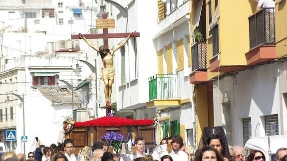 El Cristo del Mar se procesionará por El Palo este miércoles. 