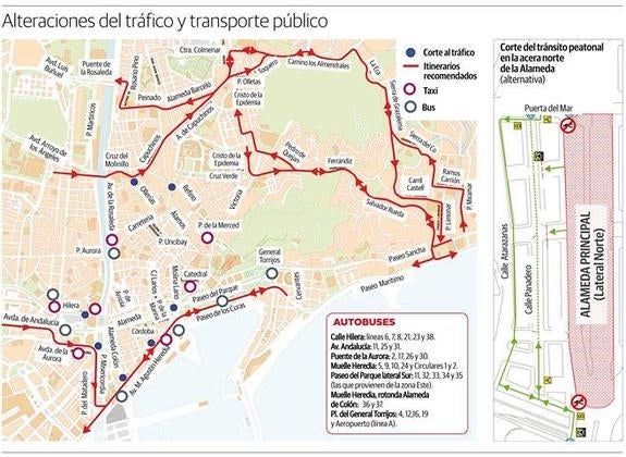 Cómo moverse por la Semana Santa de Málaga sin que sea un calvario