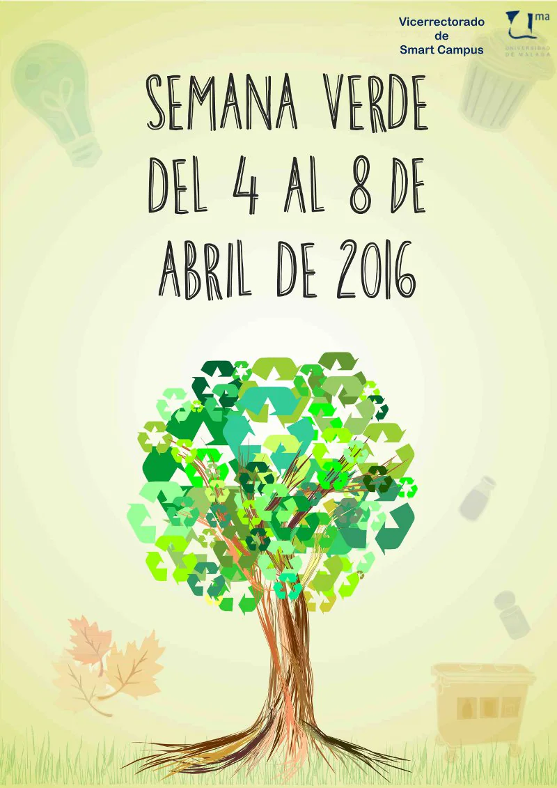 Cartel promocional de la Semana Verde 2016 de la UMA.