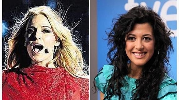 Edurne y la eurovisiva Lucía Pérez, enzarzadas en una pelea