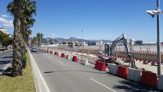El puerto de Málaga retoma las obras del nuevo acceso a San Andrés después de cuatro años paradas