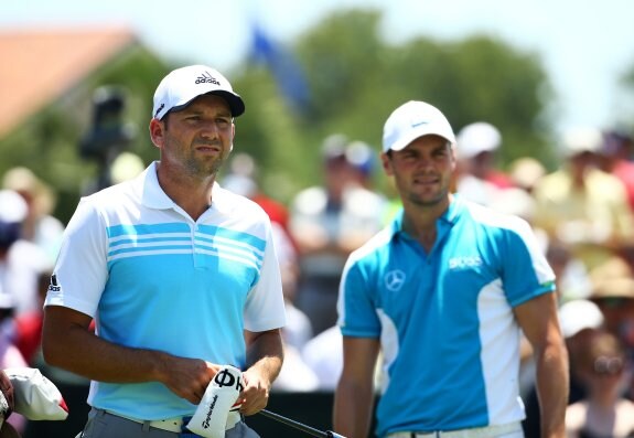 García y Kaymer son muy amigos y han competido juntos en la Ryder Cup. :: sur
